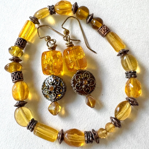 Citrus Earring, Bracelet Set - Picture 1 of 6